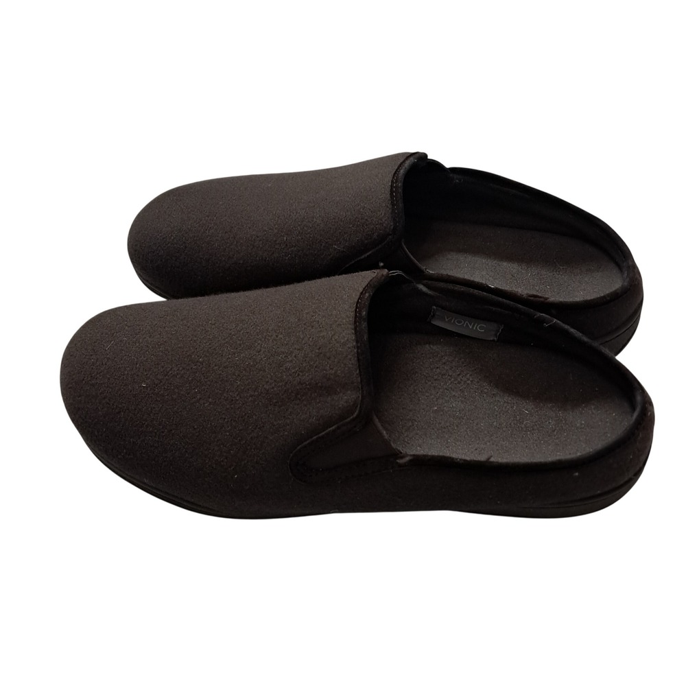 Vionic Unwind Slipper Shoes Men's 11.5 Brown Chocolate Slip On Comfort House